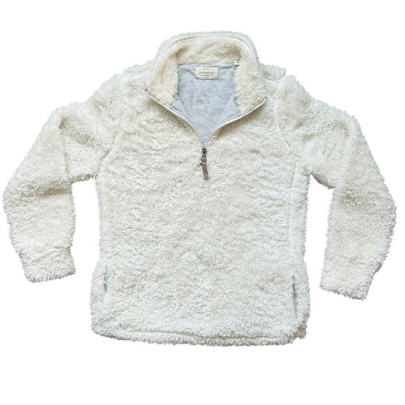 Weatherproof Sherpa Sweatshirt Cream 1/4 Zip Pullover Women’s Size Small - Picture 1 of 13